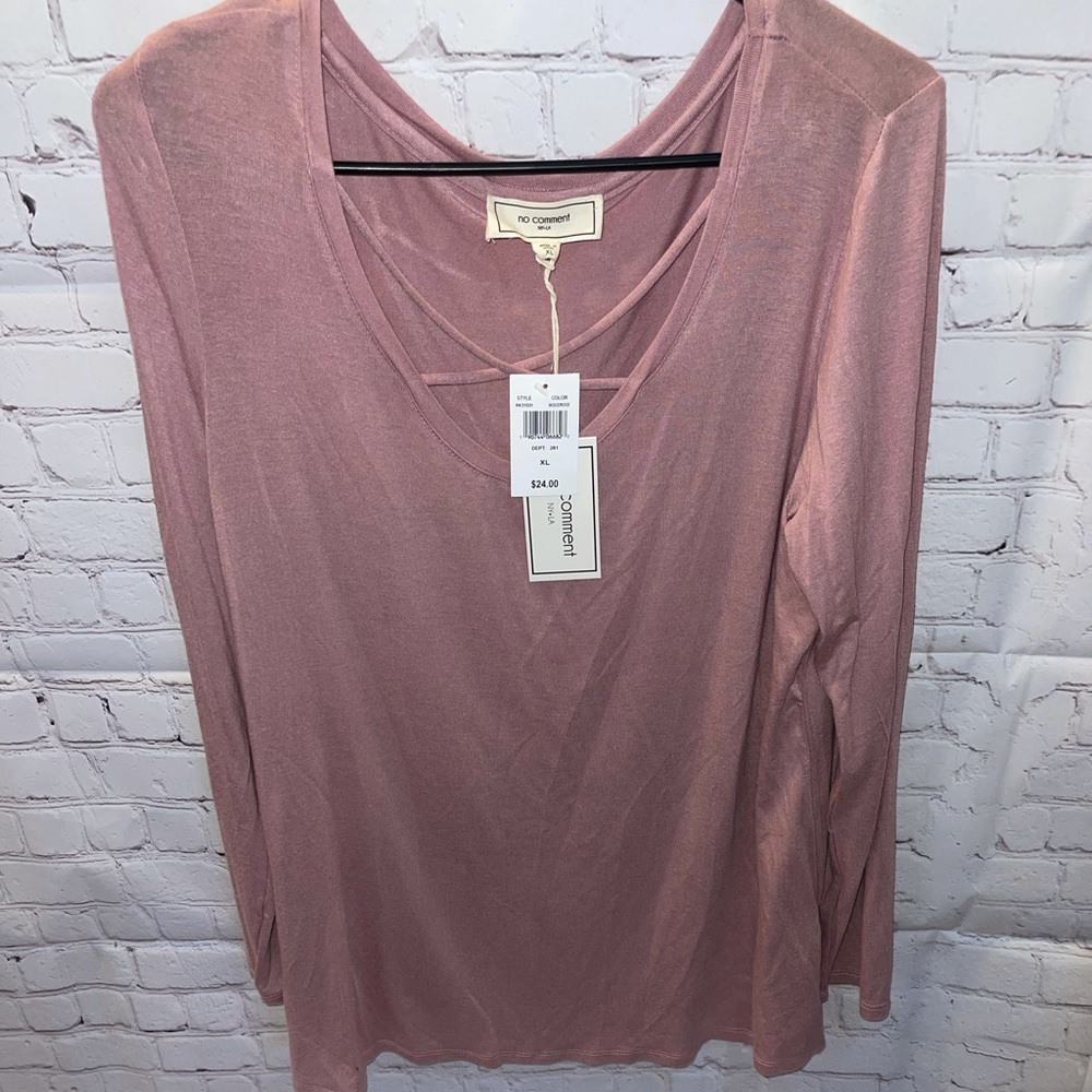 No Comment Womens Long Sleeve Top